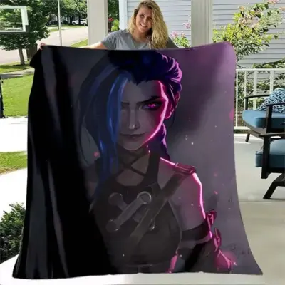 Jinx Arcane: League of Legends Rocket Launcher Blanket
