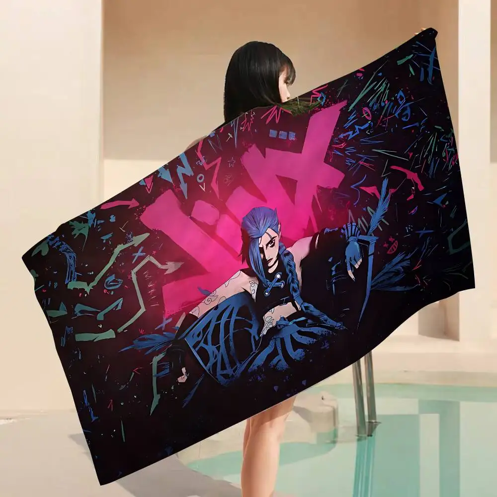 Arcane Jinx Zaun Rebel Beach Towel
