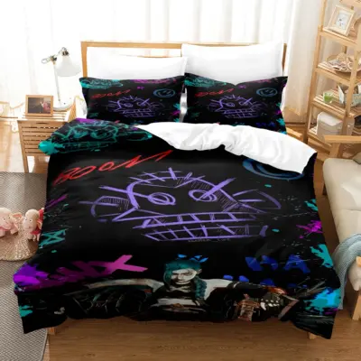 Arcane Jinx Hextech Mayhem Bedding Set