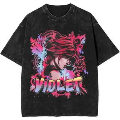 Arcane Vi Fearless Vanguard Artwork Mineral Wash T-shirt