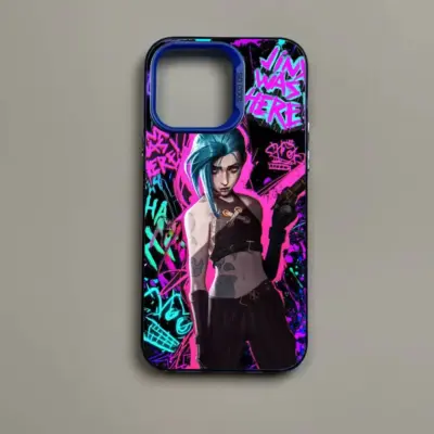 Jinx Arcane Fishbones Rocket Graphic Artwork Phone Case