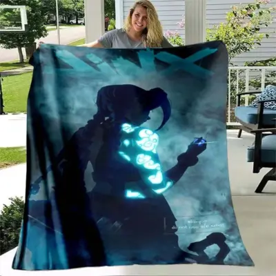 Jinx Arcane: League of Legends High Voltage Blanket