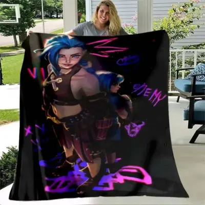 Jinx Arcane: League of Legends Hextech Mayhem Blanket
