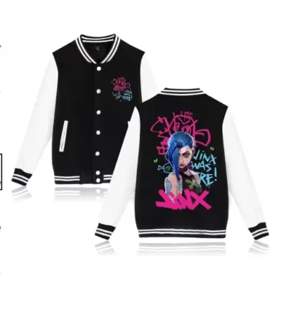 Arcane Jinx Explosive Chaos Varsity Jacket