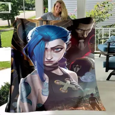 Jinx Arcane: League of Legends Crazy Inventor Blanket