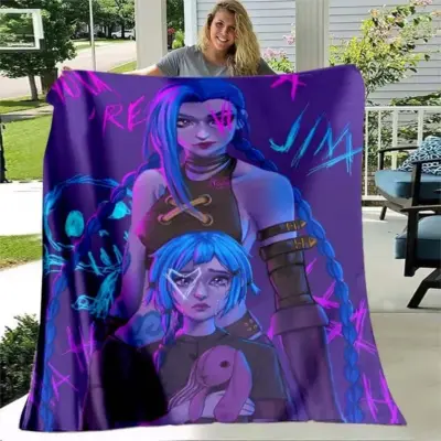 Jinx Arcane: League of Legends Battle Ready Blanket