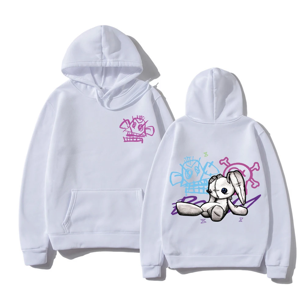 Jinx Arcane Cute Chibi Graphic Print Pullover Hoodie