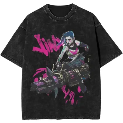 Arcane Jinx Power Artwork Mineral Wash T-shirt