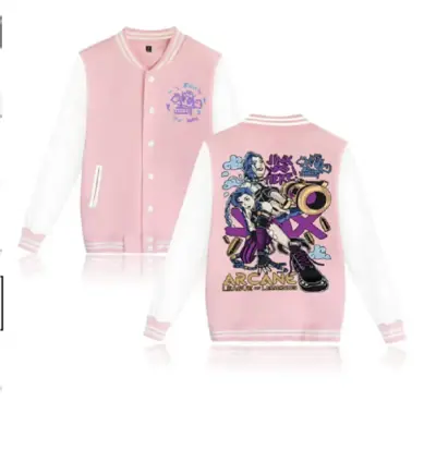 Arcane Jinx Hextech Mayhem Varsity Jacket