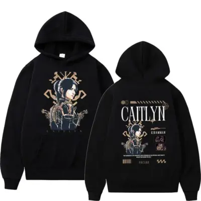 Arcane Caitlyn Kiramman Elegant Marksman Zipper Hoodie