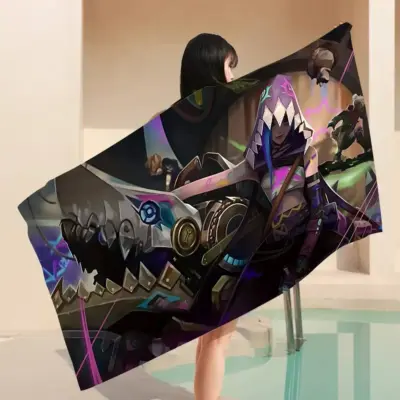 Arcane Jinx Fishbones Rocket Beach Towel