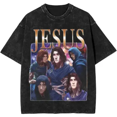 Arcane Viktor Jesus Heroic Gauntlet Graphic Mineral Wash T-shirt