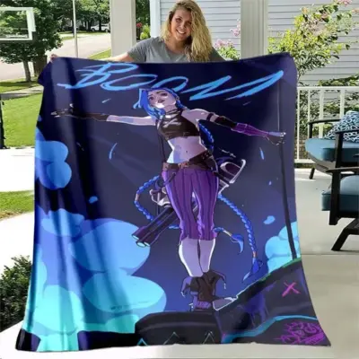 Jinx Arcane: League of Legends Monkey Bomb Blanket
