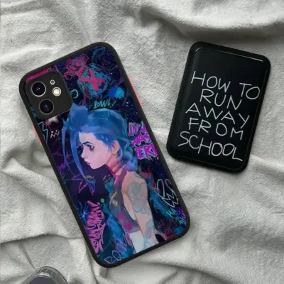 Jinx Arcane Fishbones Rocket iPhone Phone Case