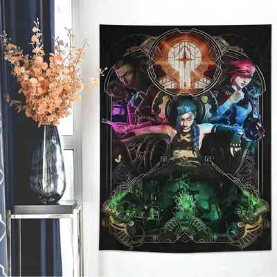 Arcane Jinx Fishbones Rocket Tapestry