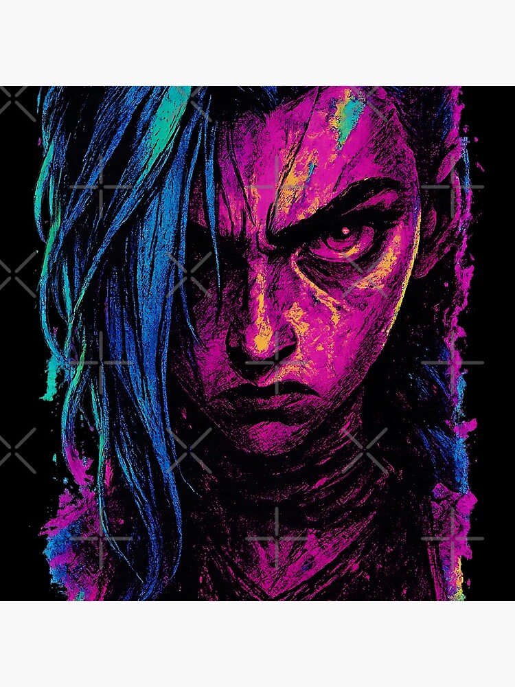 Arcane Angry Jinx Fury Tapestry - Image 2