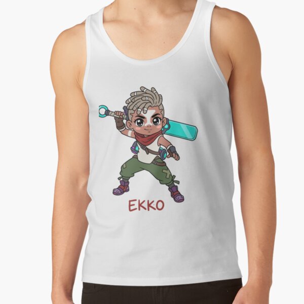 Arcane Ekko Chibi Time Hero Tank Top