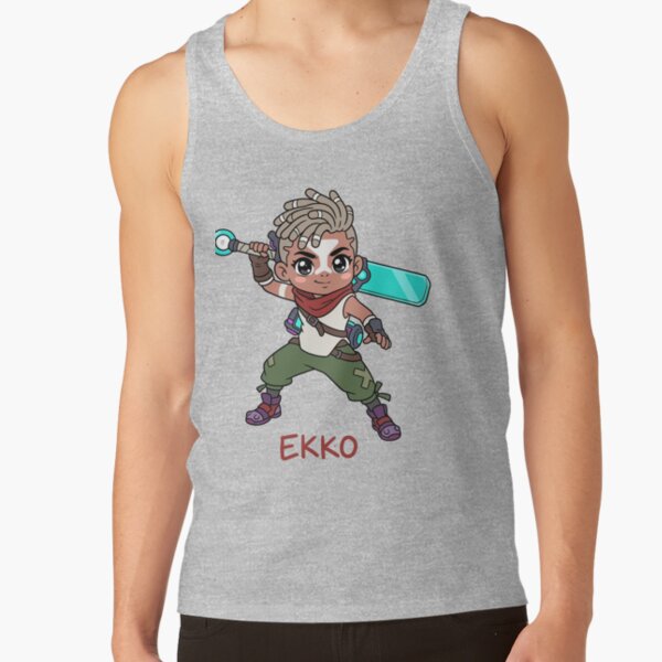 Arcane Ekko Chibi Time Hero Tank Top - Image 3