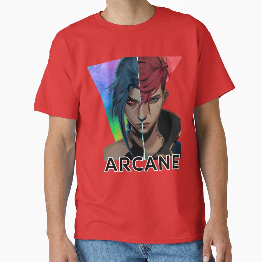 Arcane Vi Jinx Essential Duo T-shirt - Image 5