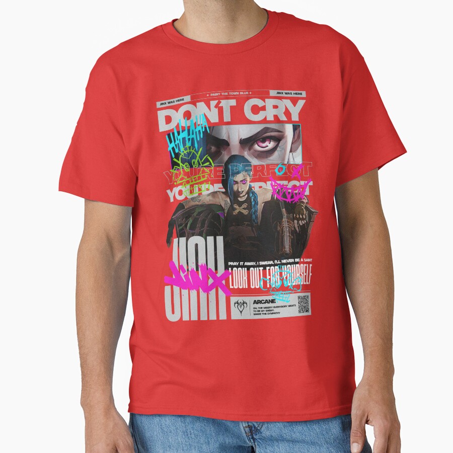 Arcane Paint The Town Blue T-shirt - Image 5