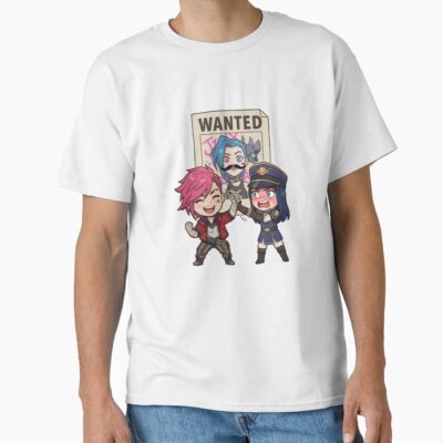 Arcane Vi Caitlyn Wanted Poster T-shirt