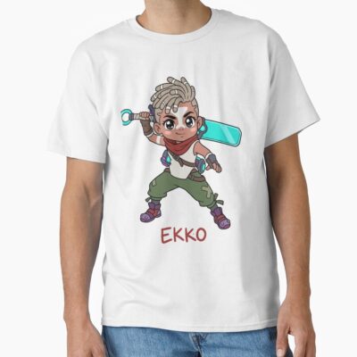 Arcane Ekko Chibi Time Hero T-shirt