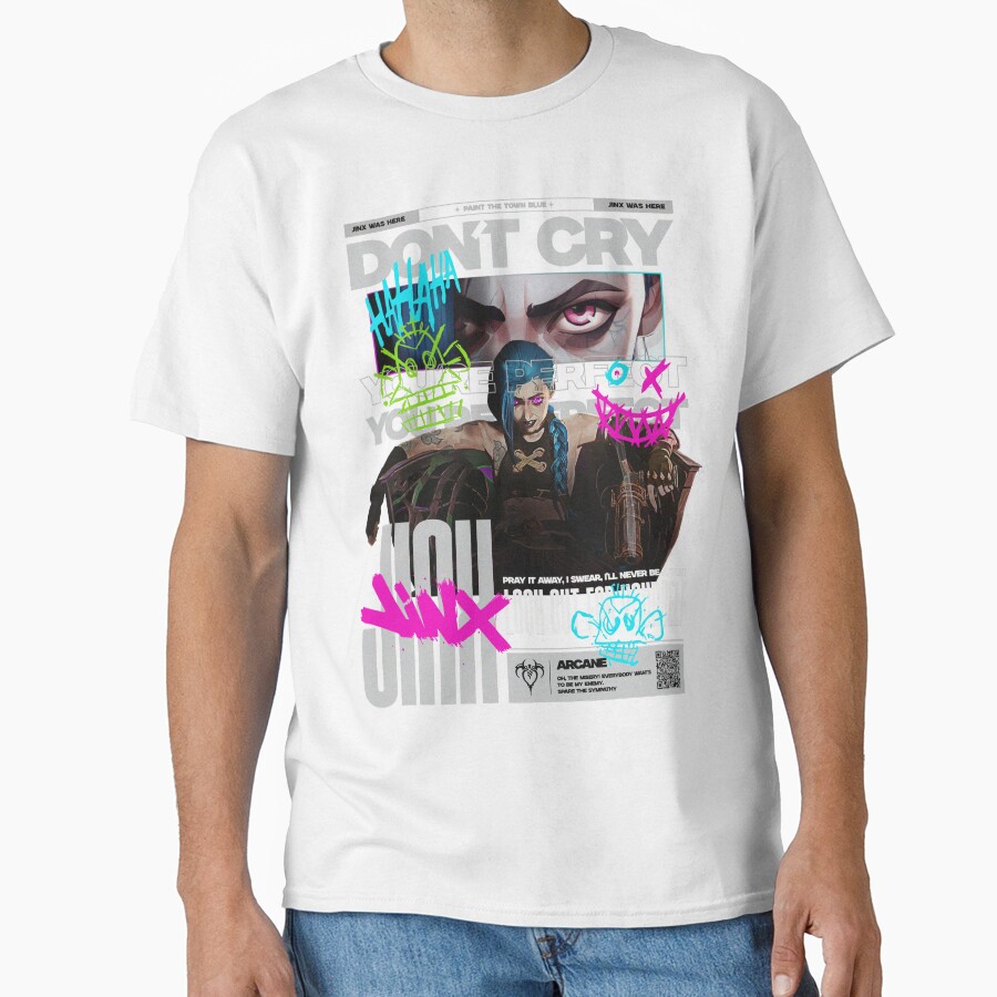 Arcane Paint The Town Blue T-shirt - Image 2