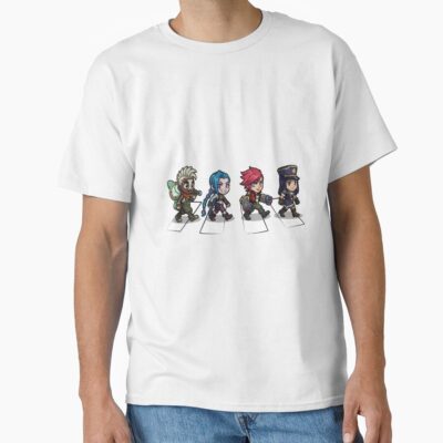 Arcane Chibi Abbey Road Crossover T-shirt