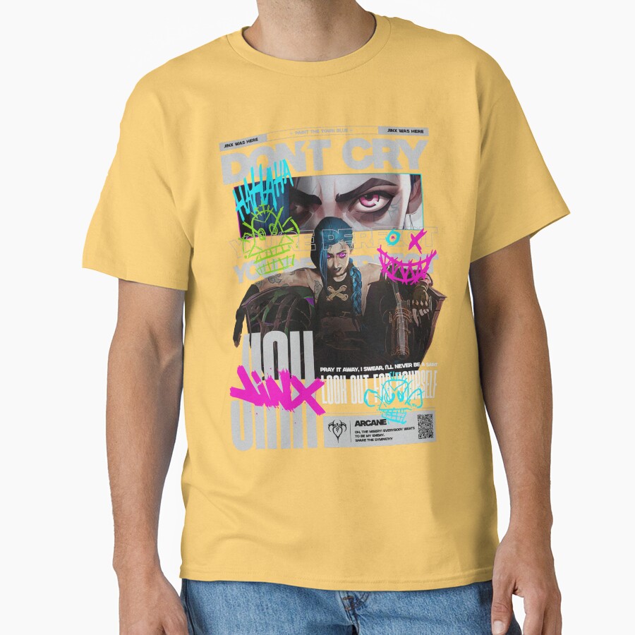 Arcane Paint The Town Blue T-shirt - Image 6