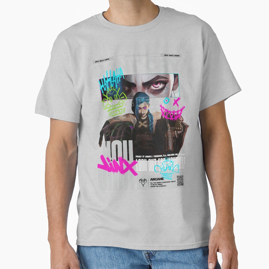 Arcane Paint The Town Blue T-shirt - Image 3
