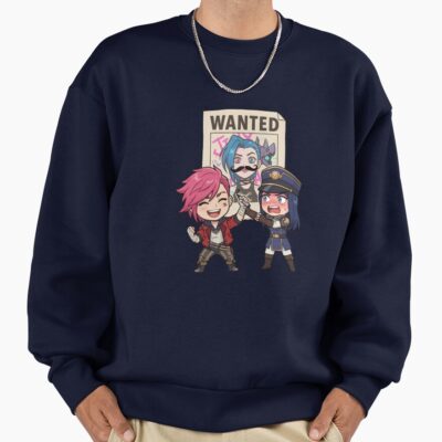 Arcane Vi Caitlyn Wanted Poster Sweatshirt