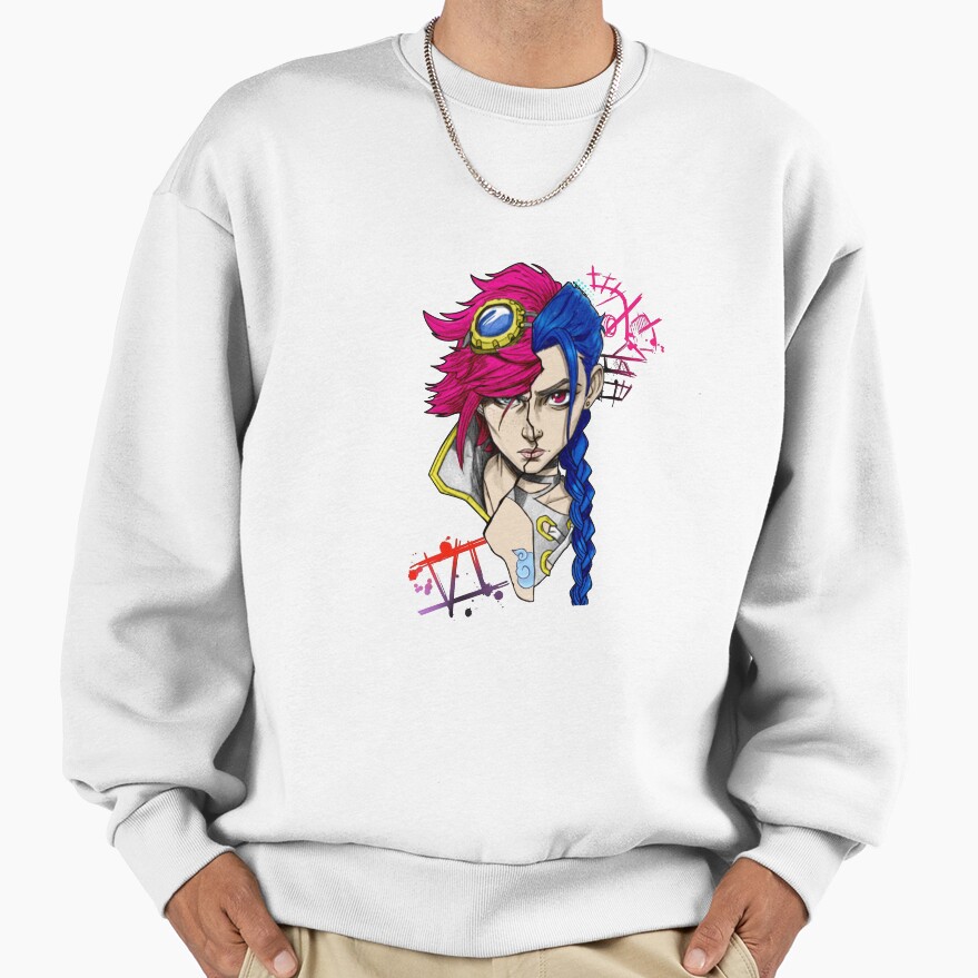 Arcane Jinx Vi Sisters Sweatshirt - Image 2