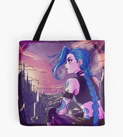 Arcane Piltover Zaun Skyline Tote Bag