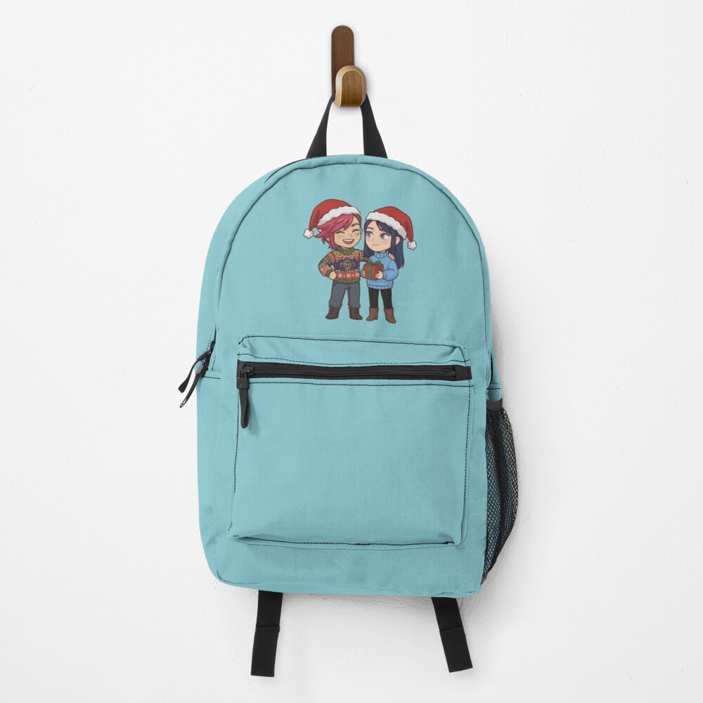 Arcane Chibi Vi Caitlyn Christmas Backpack