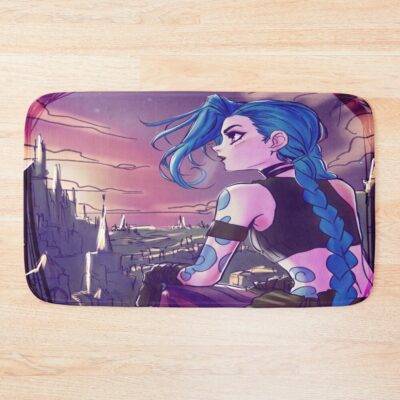 Arcane Piltover Zaun Skyline Bath Mat