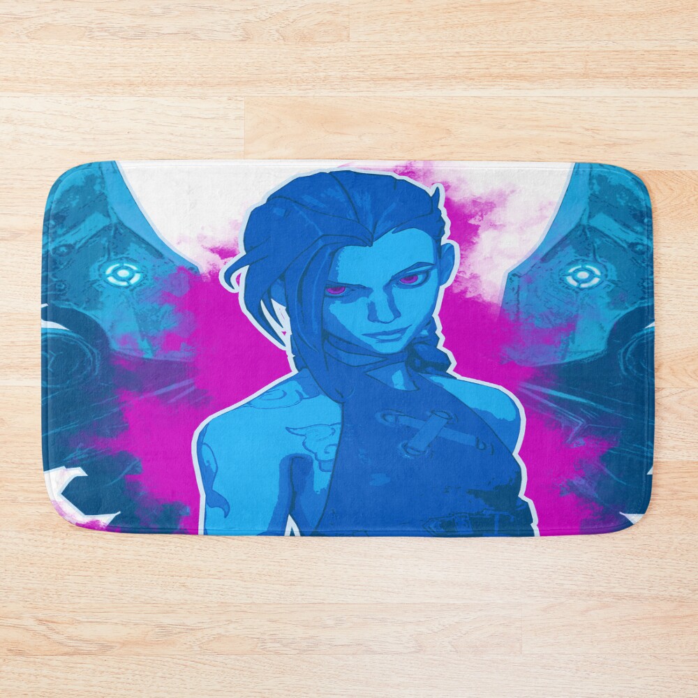 Arcane Blue Jinxshark Chaos Bath Mat