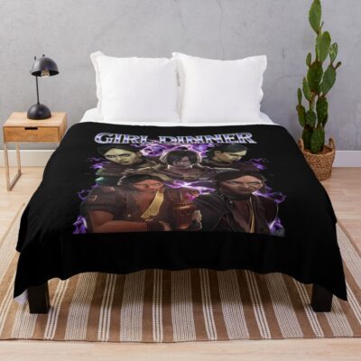 Arcane Sevika Ruthless Warrior Throw Blanket