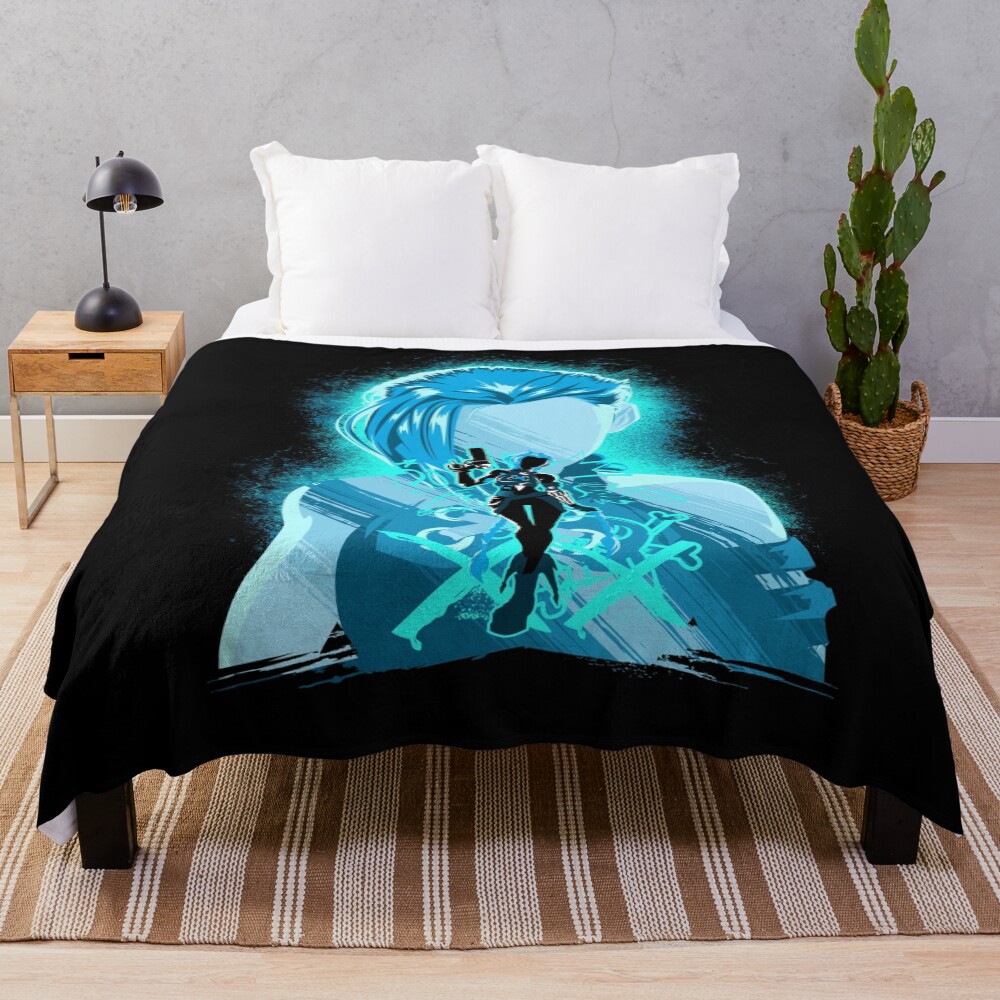 Arcane Heartsteel Sapphire Legacy Throw Blanket