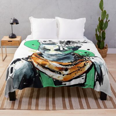 Arcane Ekko Firelight Hero Throw Blanket