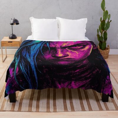 Arcane Angry Jinx Fury Throw Blanket