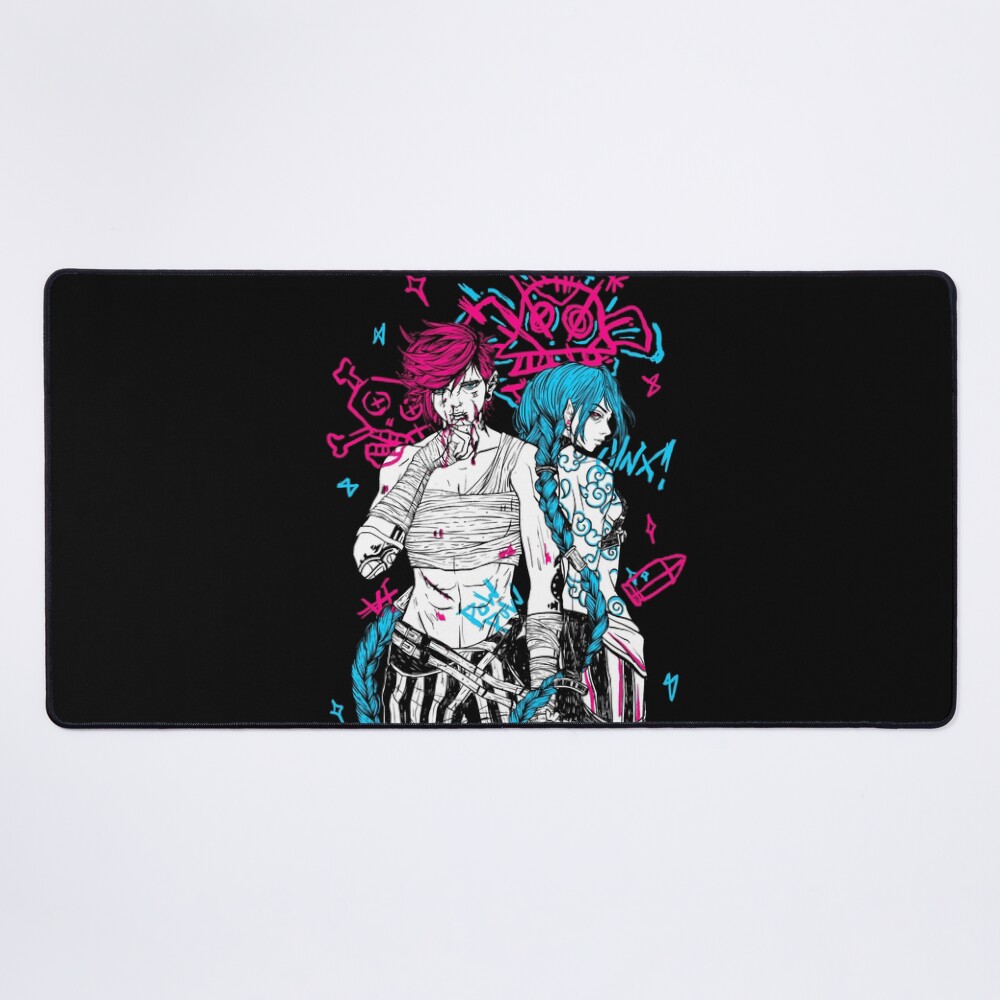 Arcane Jinx Vi Hextech Mouse Pad