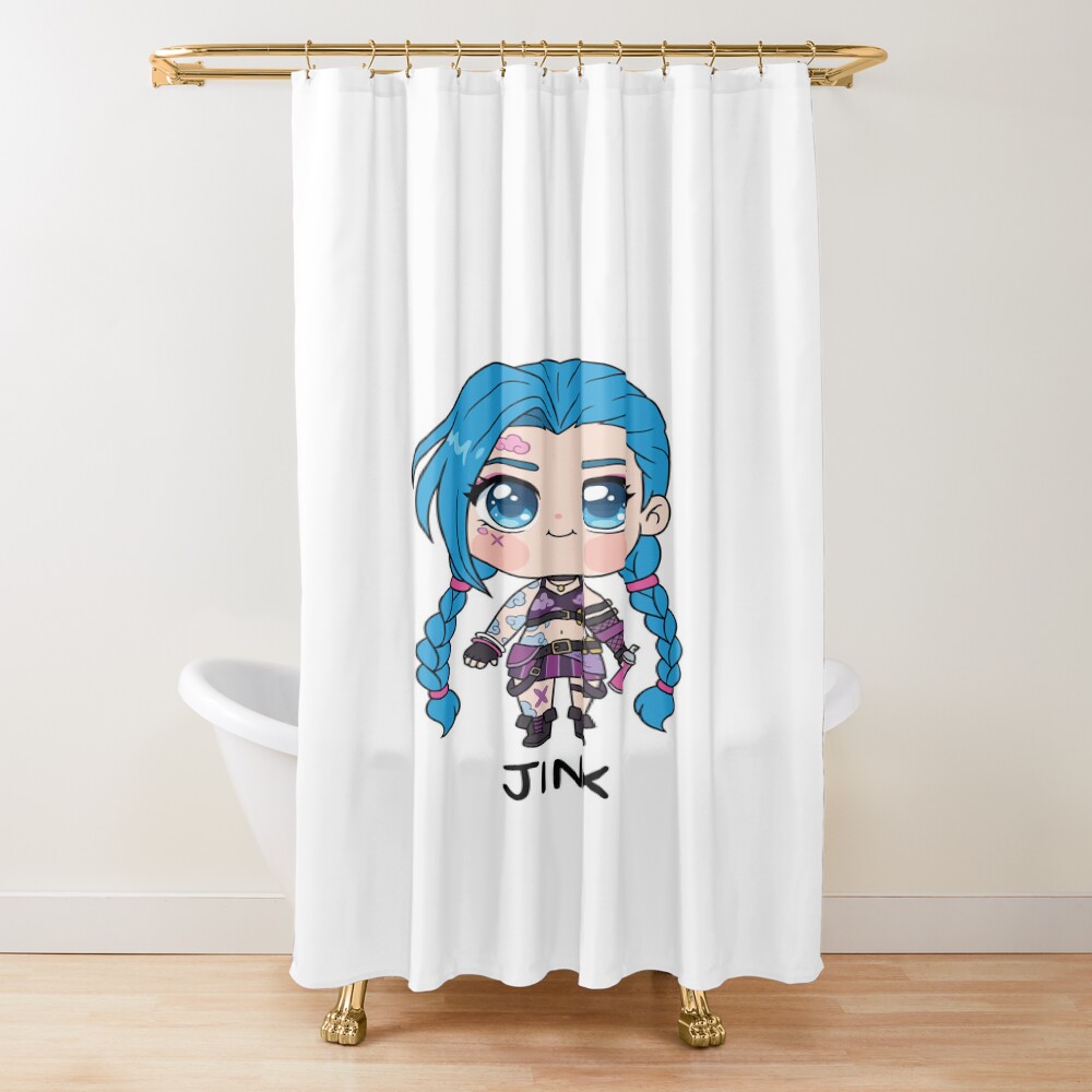 Arcane Blue Chaos Energy Shower Curtain