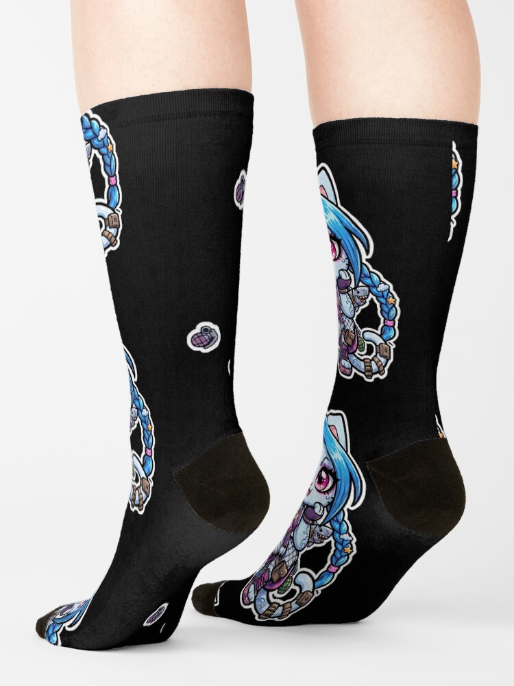 Arcane Jinx Cosplay Parody Socks - Image 2