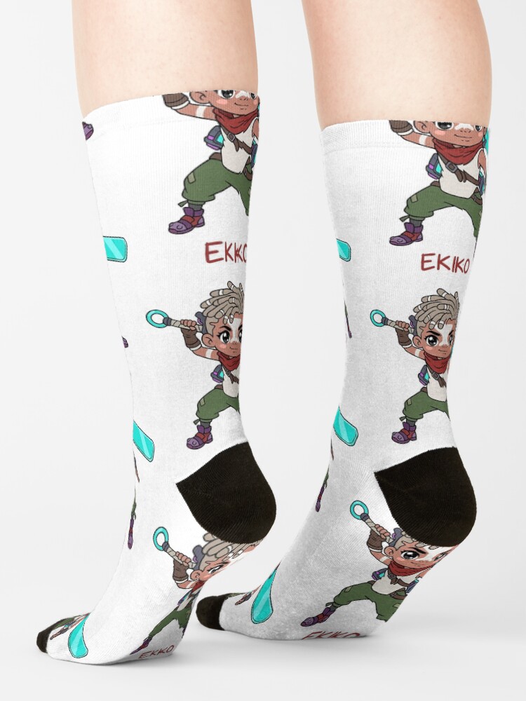 Arcane Ekko Chibi Time Hero Socks - Image 2