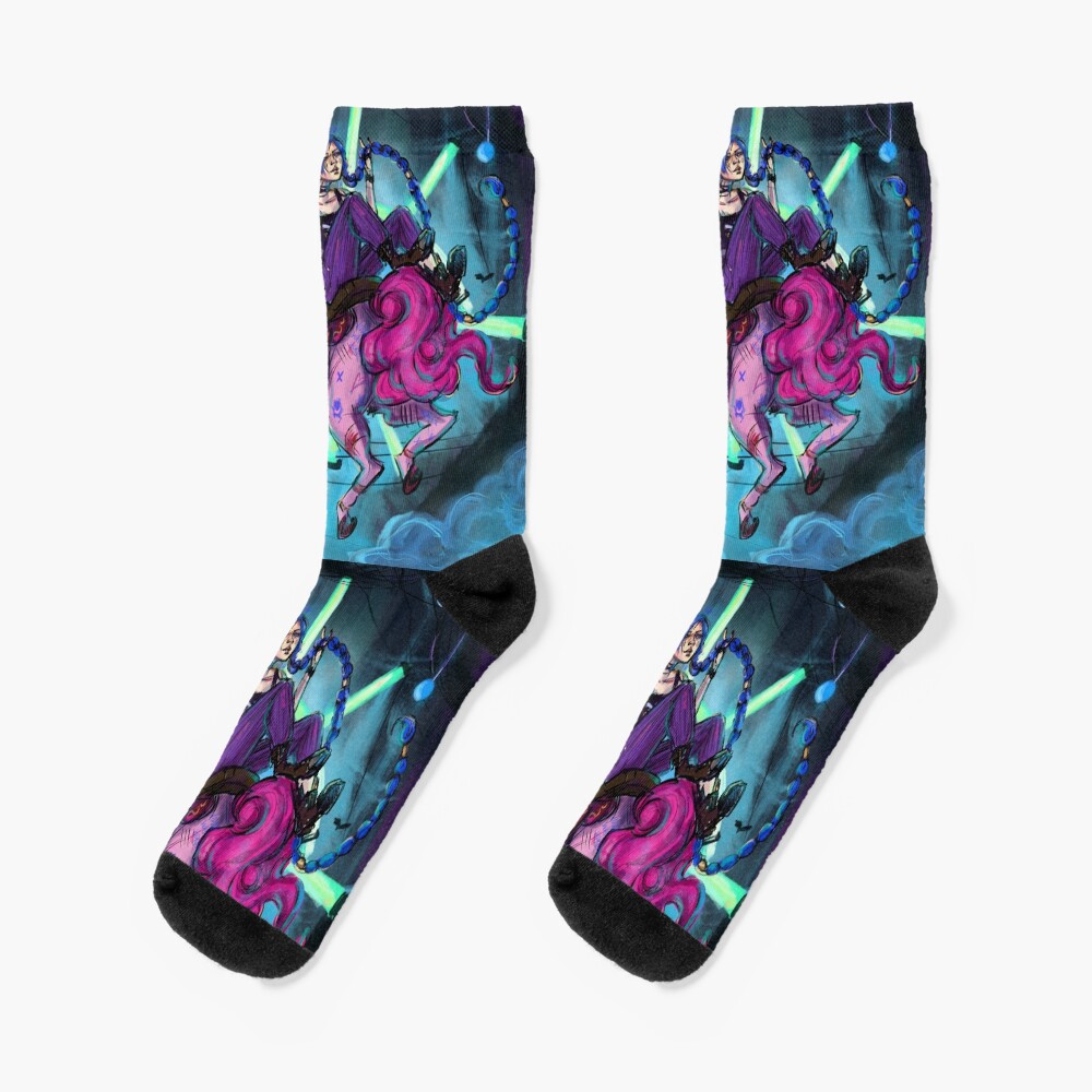 Arcane Paint The Town Blue Socks