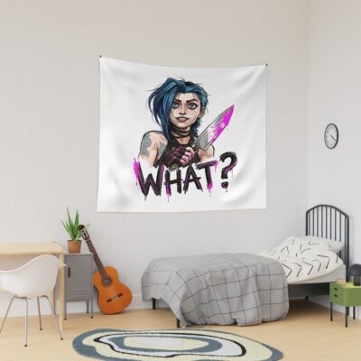 Arcane Jinx Vibes Chaos Queen Tapestry