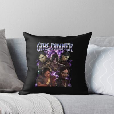 Arcane Sevika Ruthless Warrior Throw Pillow