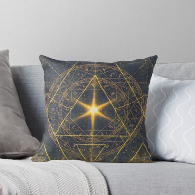 Arcane Celestial Constellation Three Throw Pillow