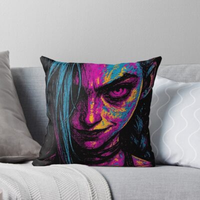 Arcane Mischievous Jinx Chaos Throw Pillow
