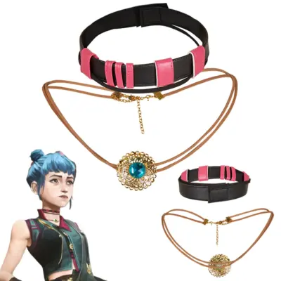 Arcane Jinx Powder Necklace Choker Cosplay Costume
